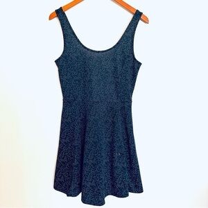Divided H&M Navy Blue and White Polkadot Sleeveless Dress Size 12